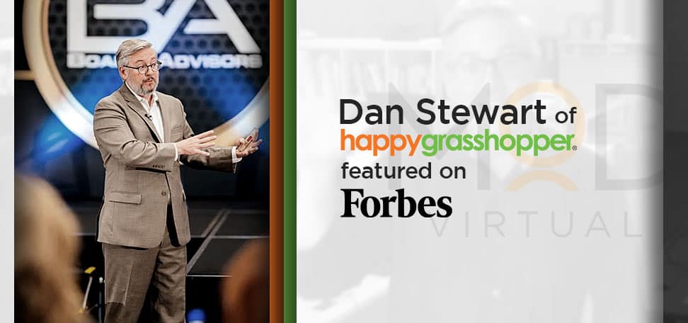 dan stewart of happy grasshopper graphic featured on forbes