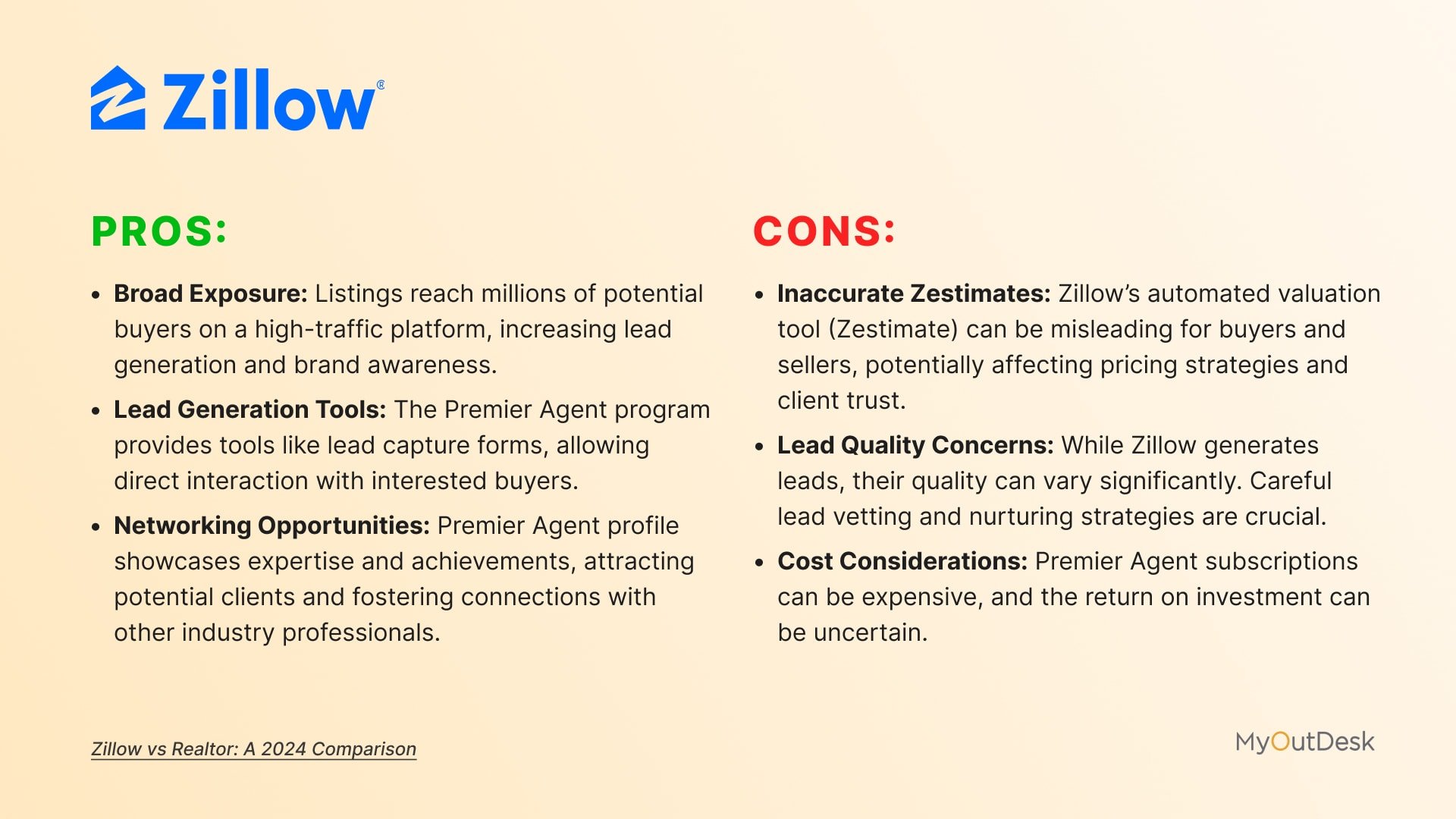 zillow: pros and cons