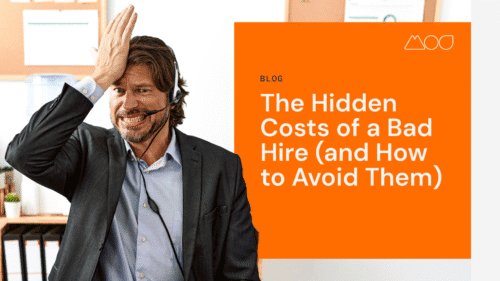 Business leader facing the hidden costs of a bad hire and considering outsourcing talent in 2025